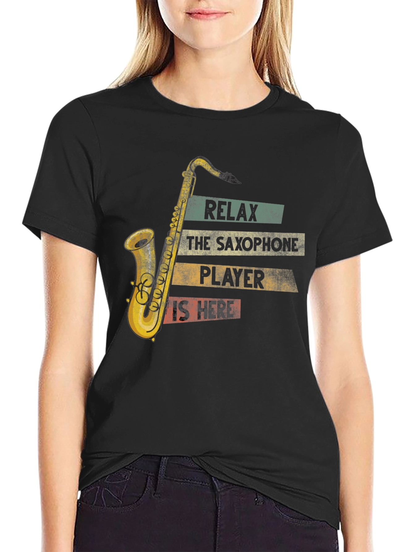 Saxophone Player T-Shirt - Relax The Player is Here!