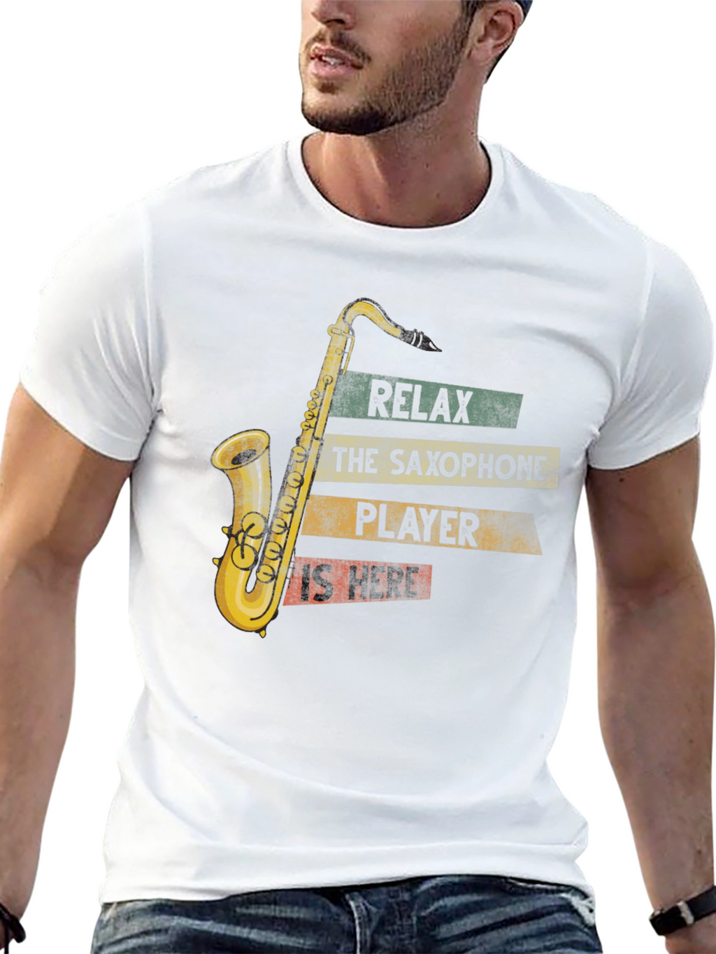 Saxophone Player T-Shirt - Relax The Player is Here!