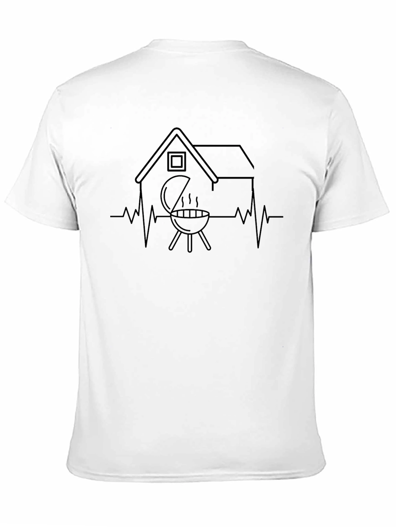 Grill Housebeat T-Shirt - BBQ Heartbeat Tee