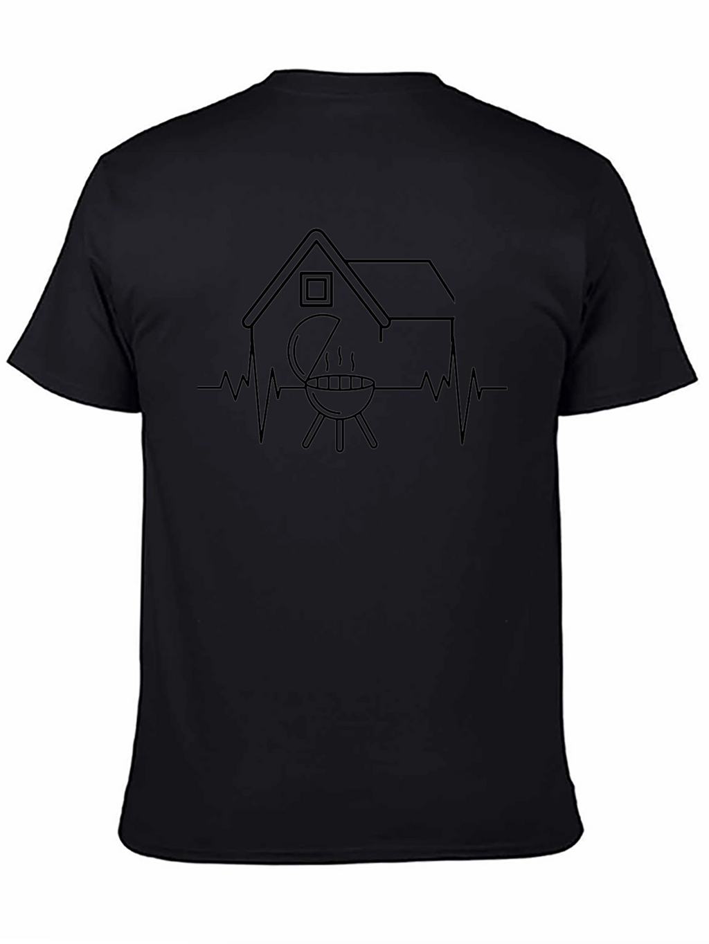 Grill Housebeat T-Shirt - BBQ Heartbeat Tee