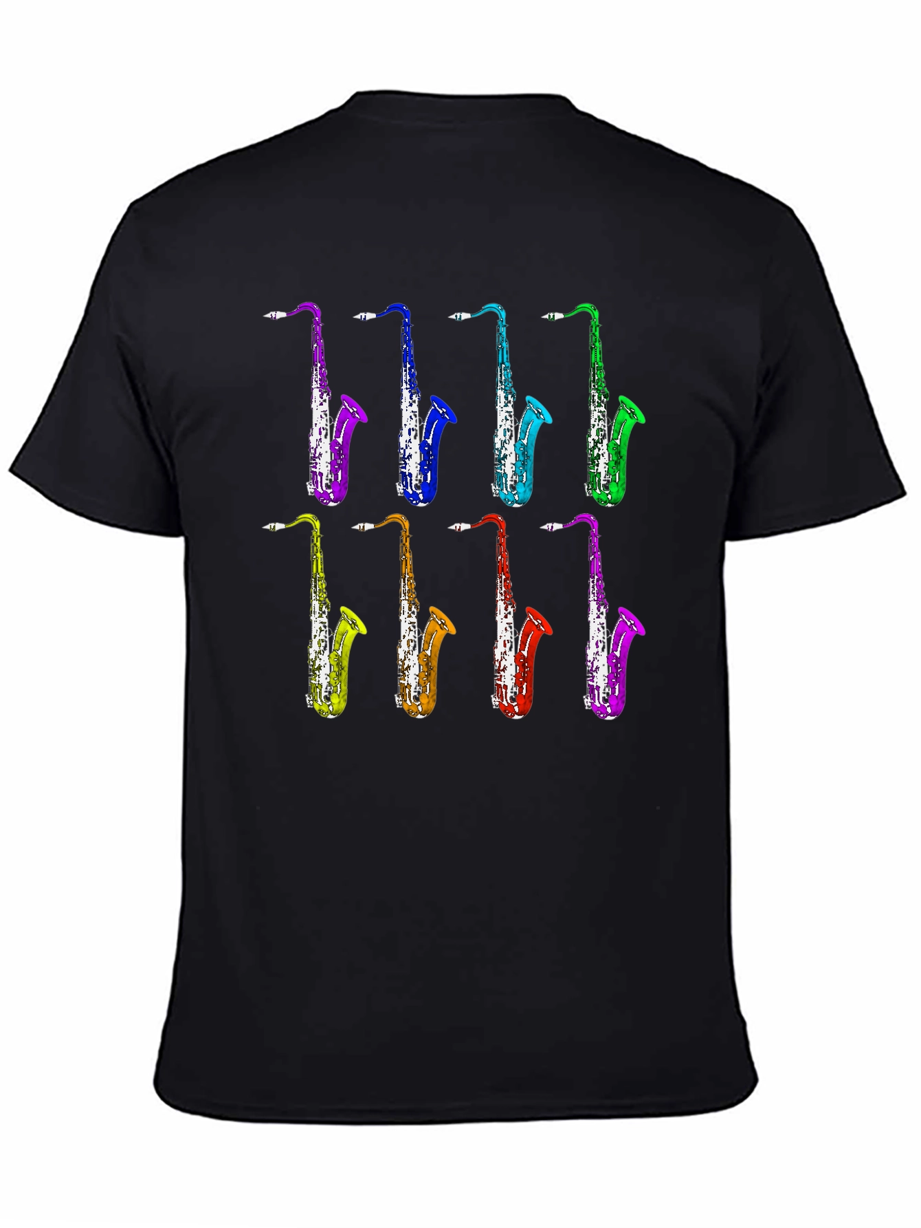 Saxophone Music T-Shirt - Colorful Jazz Design