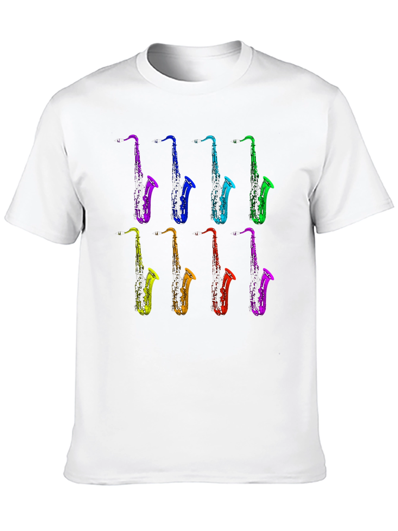 Saxophone Music T-Shirt - Colorful Jazz Design