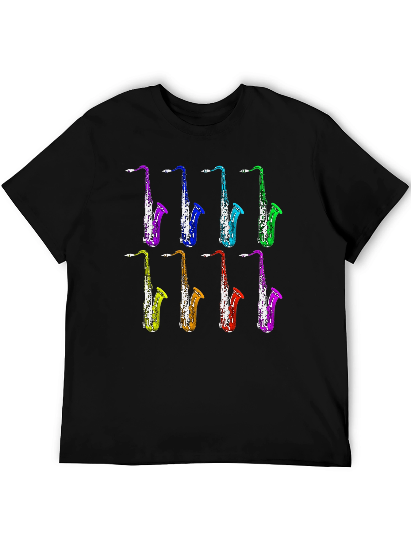 Saxophone Music T-Shirt - Colorful Jazz Design