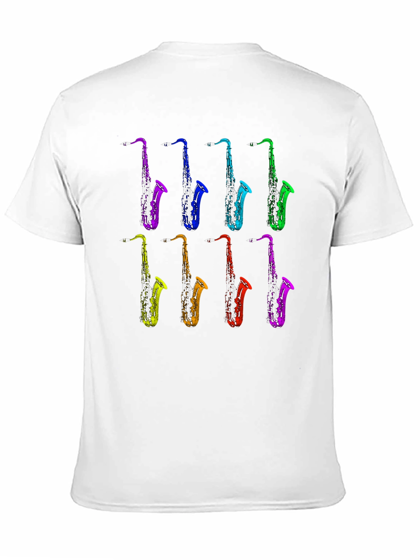 Saxophone Music T-Shirt - Colorful Jazz Design