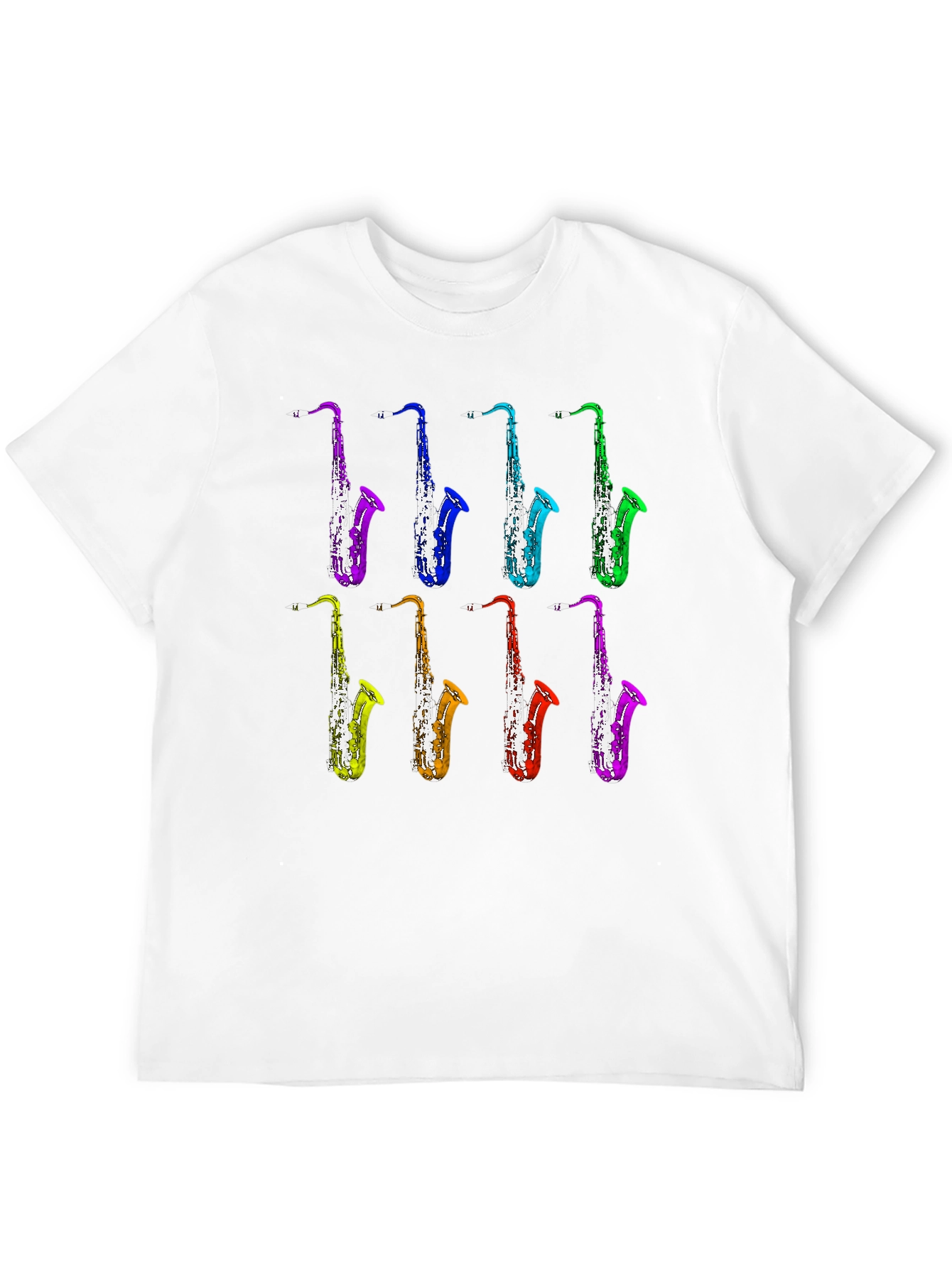 Saxophone Music T-Shirt - Colorful Jazz Design