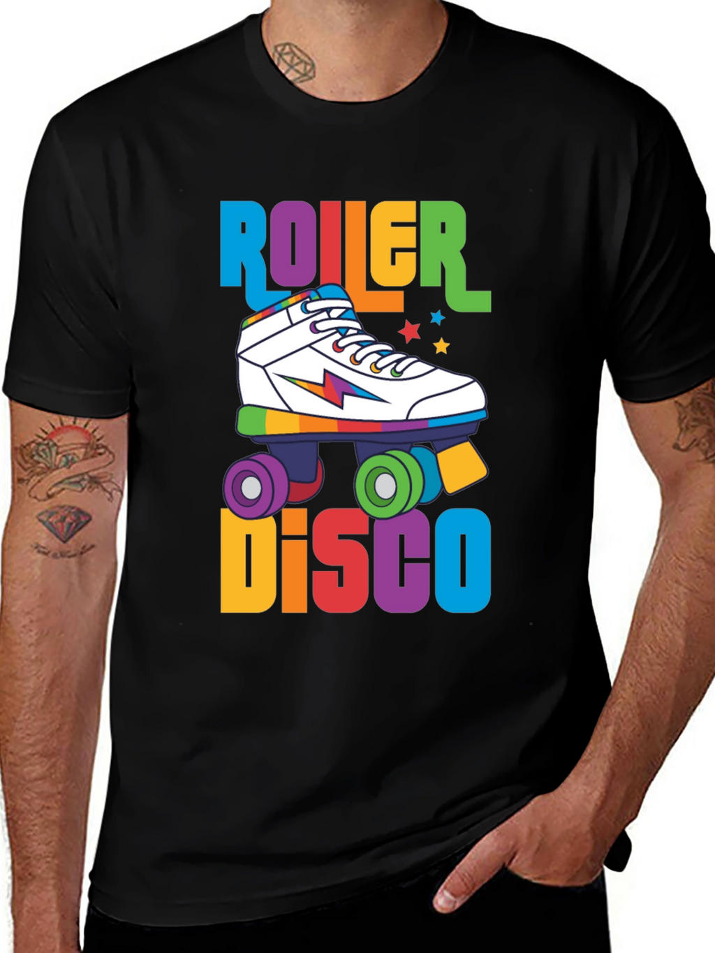 Retro Roller Disco T-Shirt - 80s Vibes!