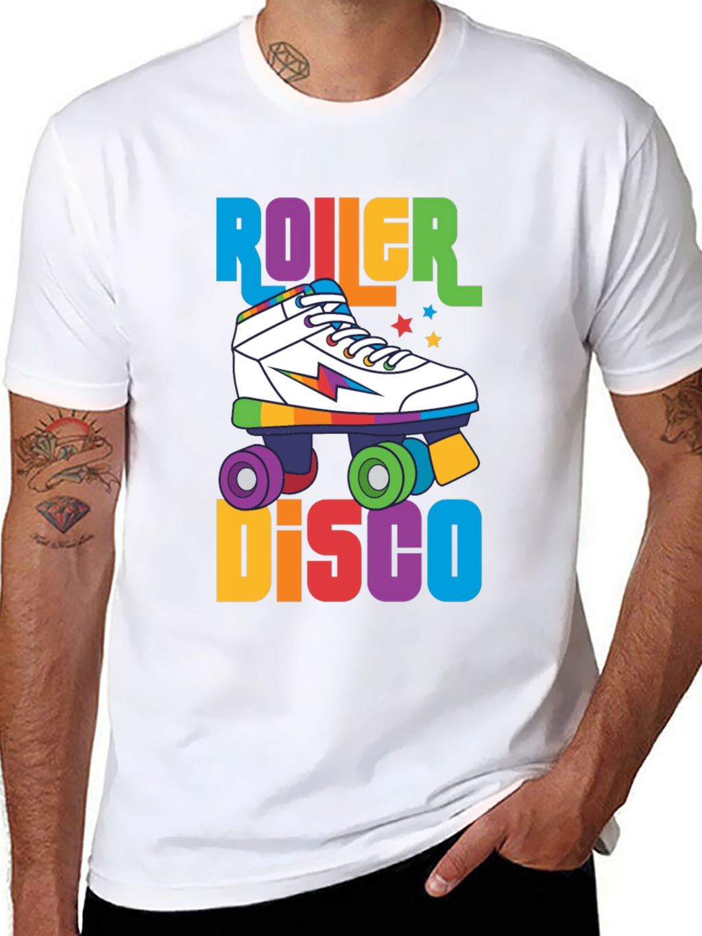 Retro Roller Disco T-Shirt - 80s Vibes!