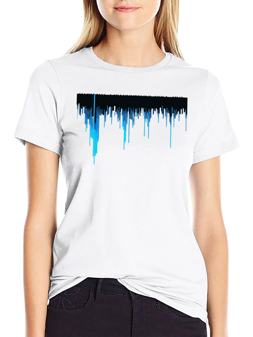 Cityscape Black Tee - Graphic Design