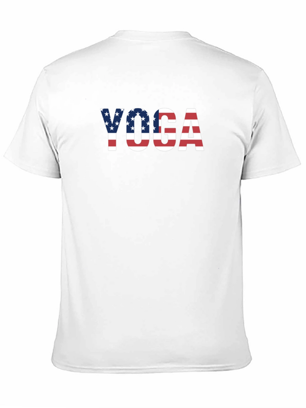 Yoga USA Flag Graphic Print T-Shirt