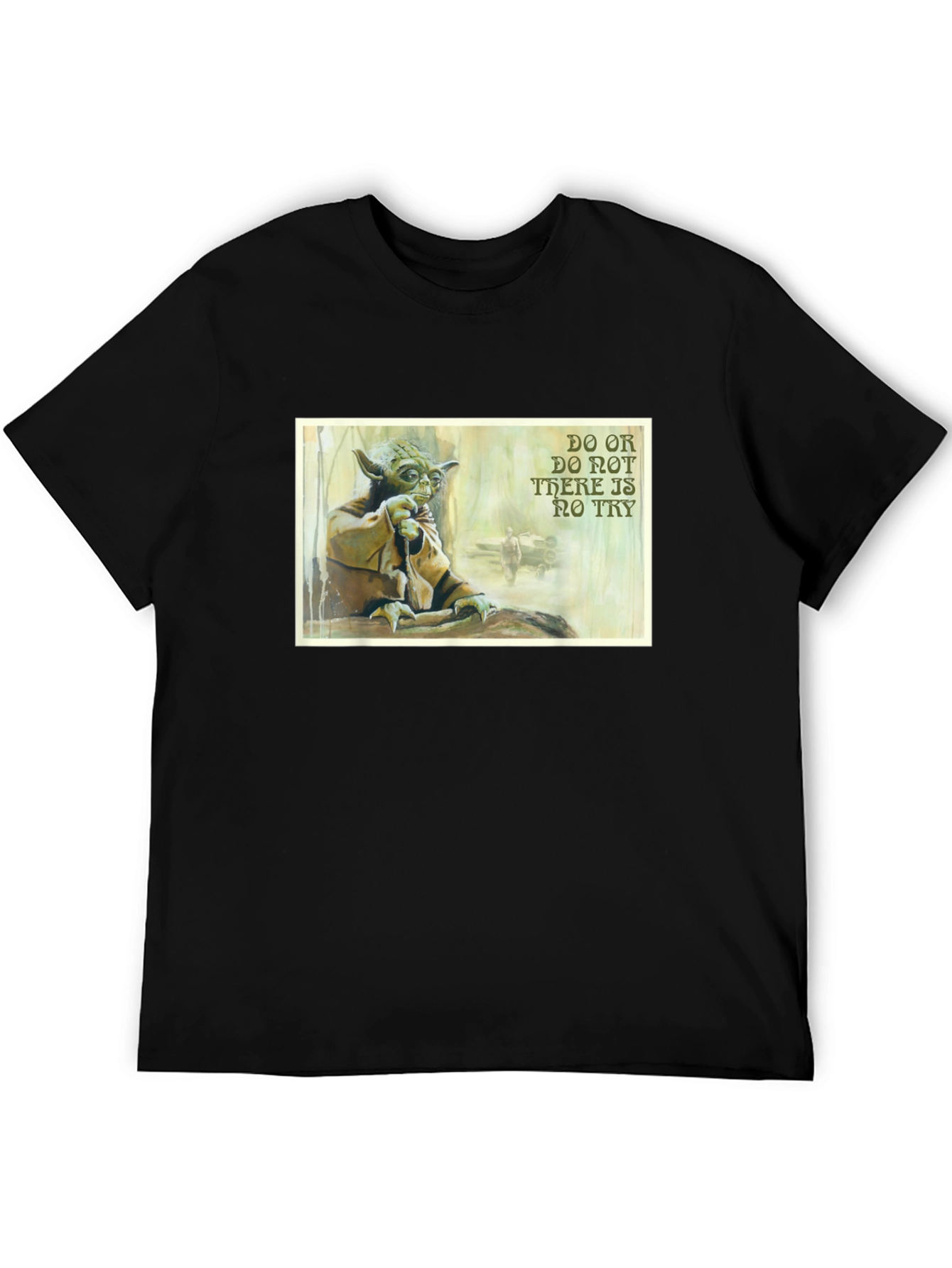 Yoda Do or Do Not T-Shirt - Black