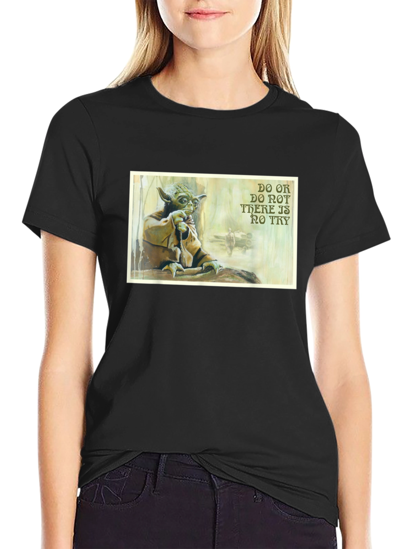 Yoda Do or Do Not T-Shirt - Black