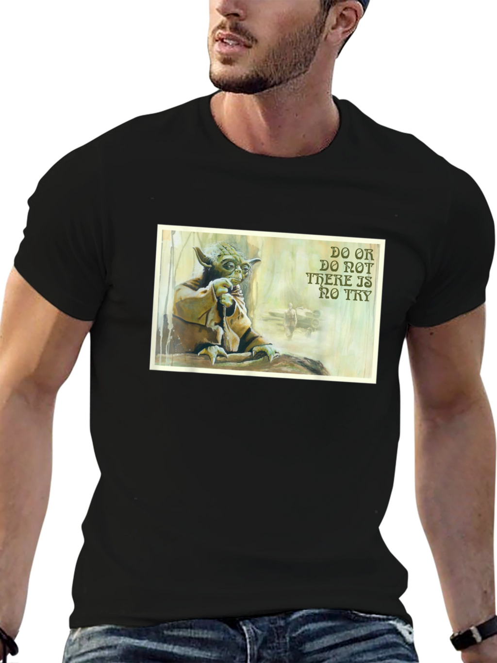 Yoda Do or Do Not T-Shirt - Black