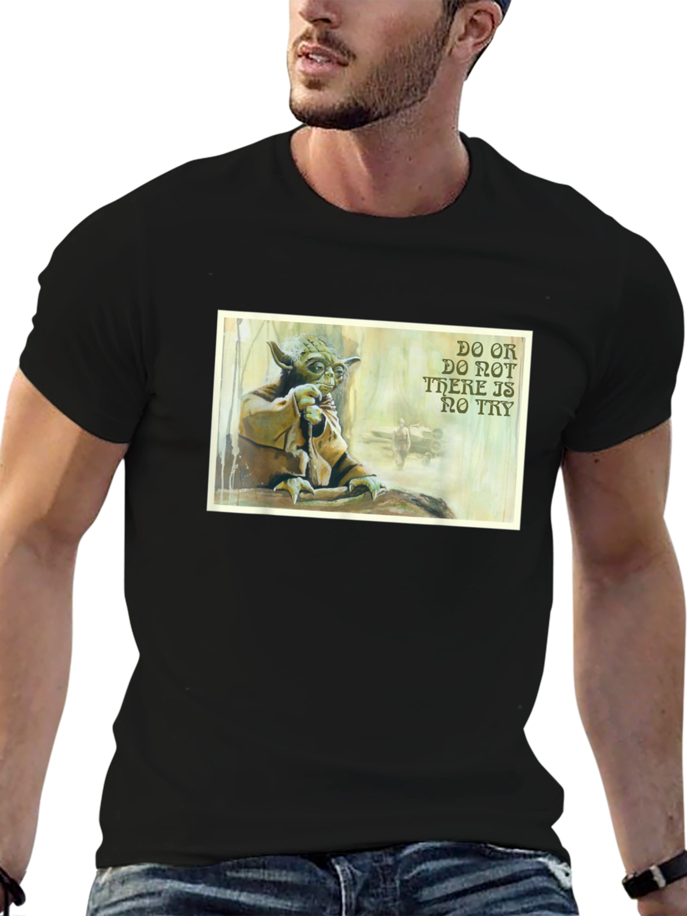 Yoda Do or Do Not T-Shirt - Black