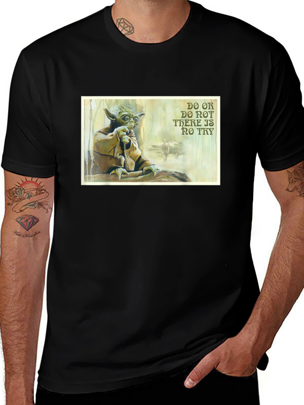Yoda Do or Do Not T-Shirt - Black