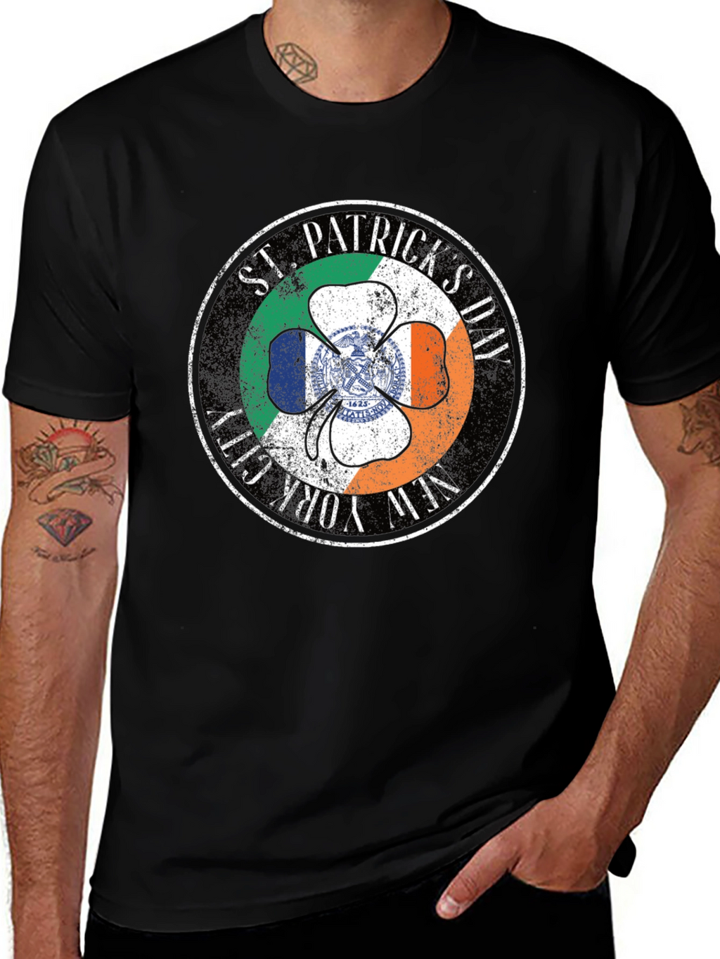 St. Patricks Day New York City Shamrock T-Shirt