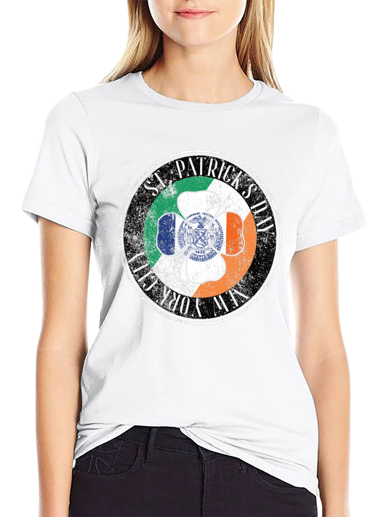 St. Patricks Day New York City Shamrock T-Shirt