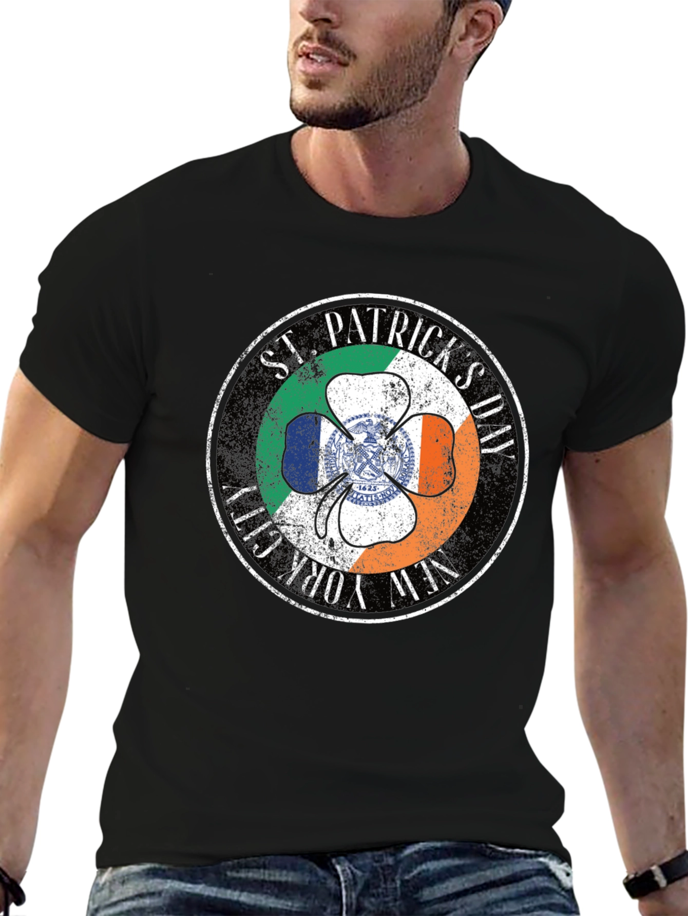St. Patricks Day New York City Shamrock T-Shirt