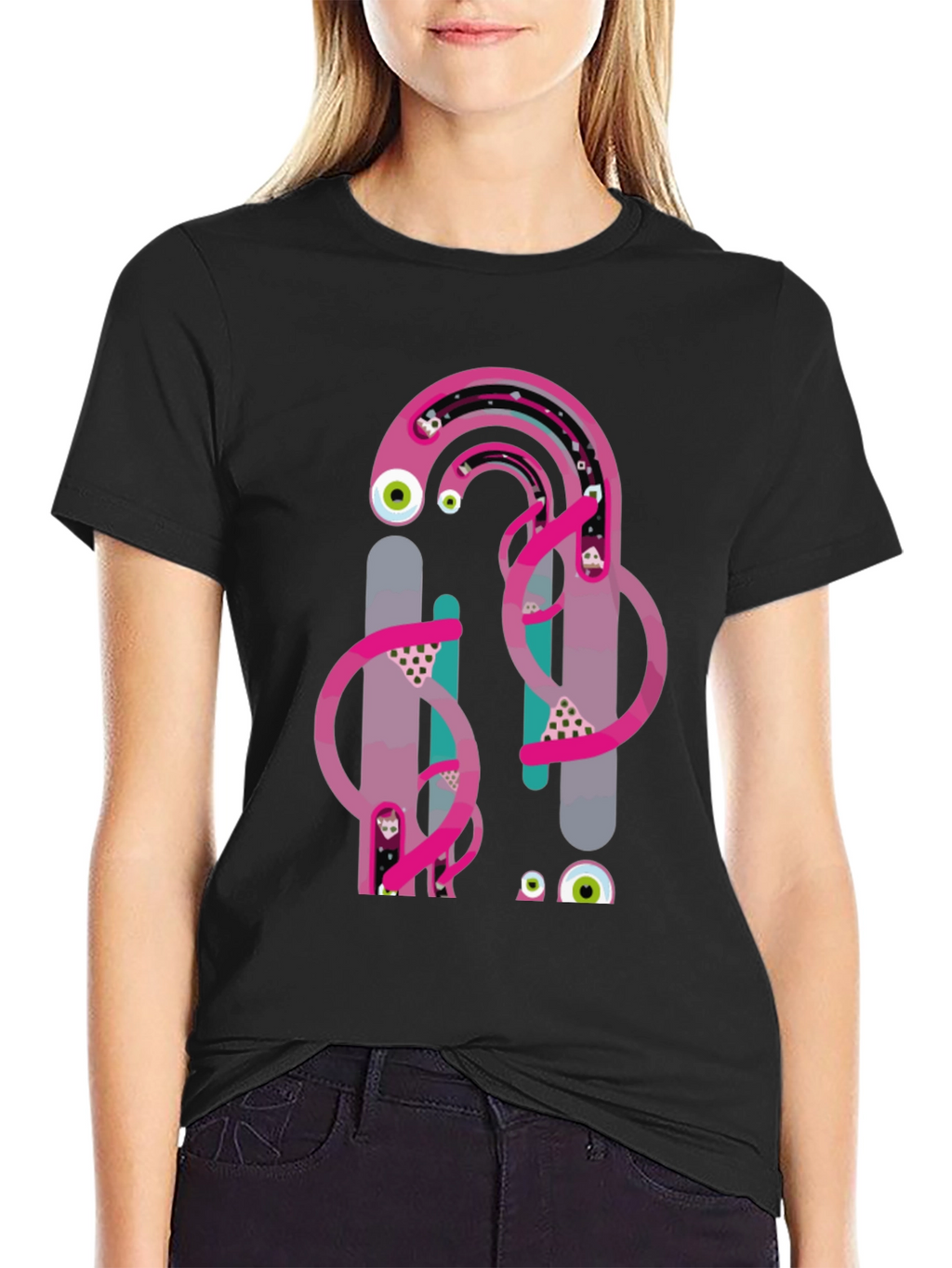 Eye-Catching Graphic Print Tee