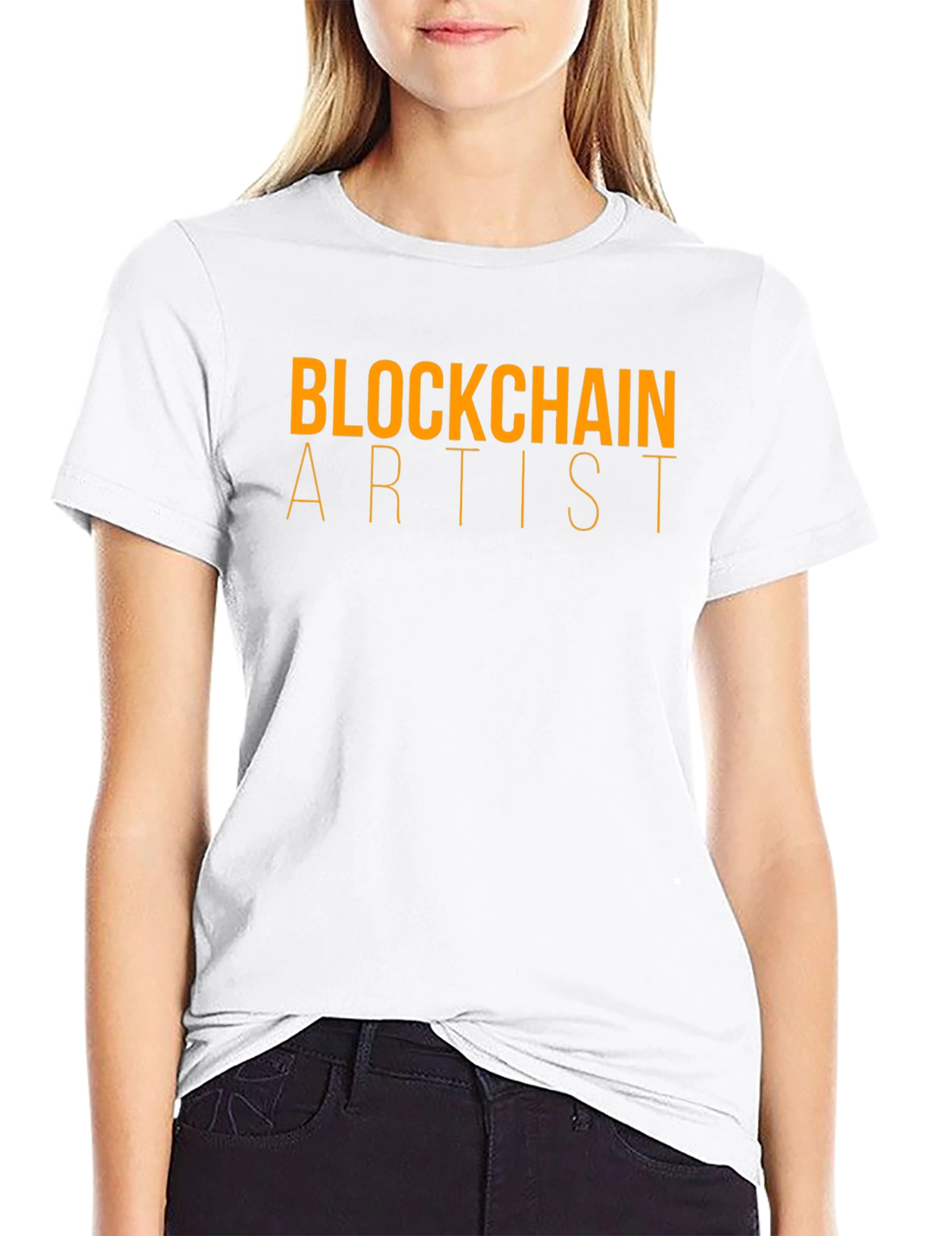 Blockchain Artist Graphic T-Shirt - Black