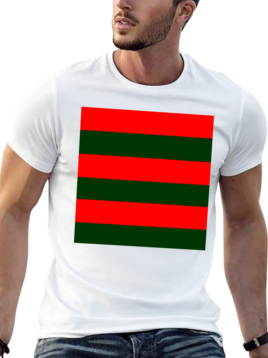 Striped Color Block Tee