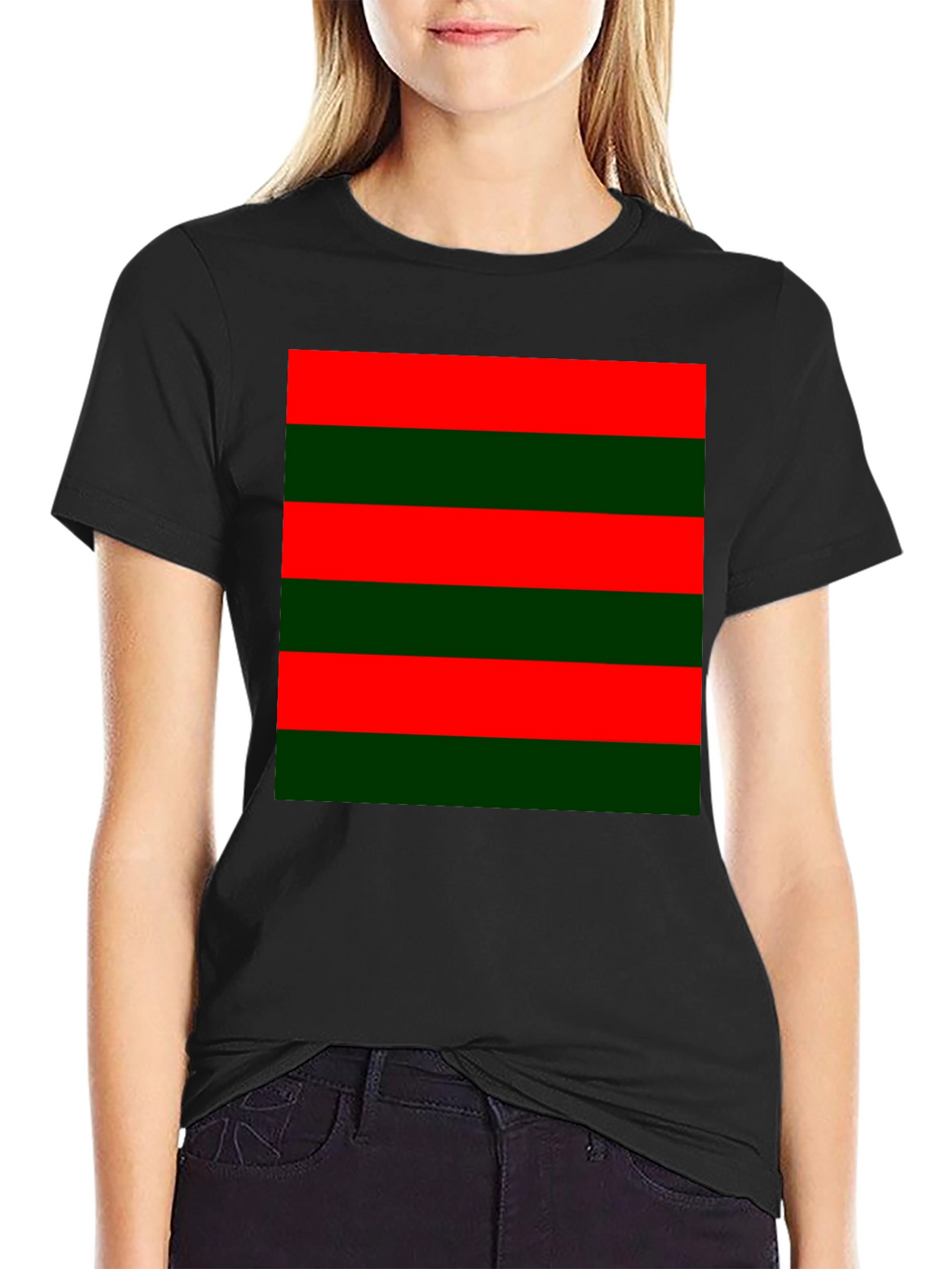 Striped Color Block Tee