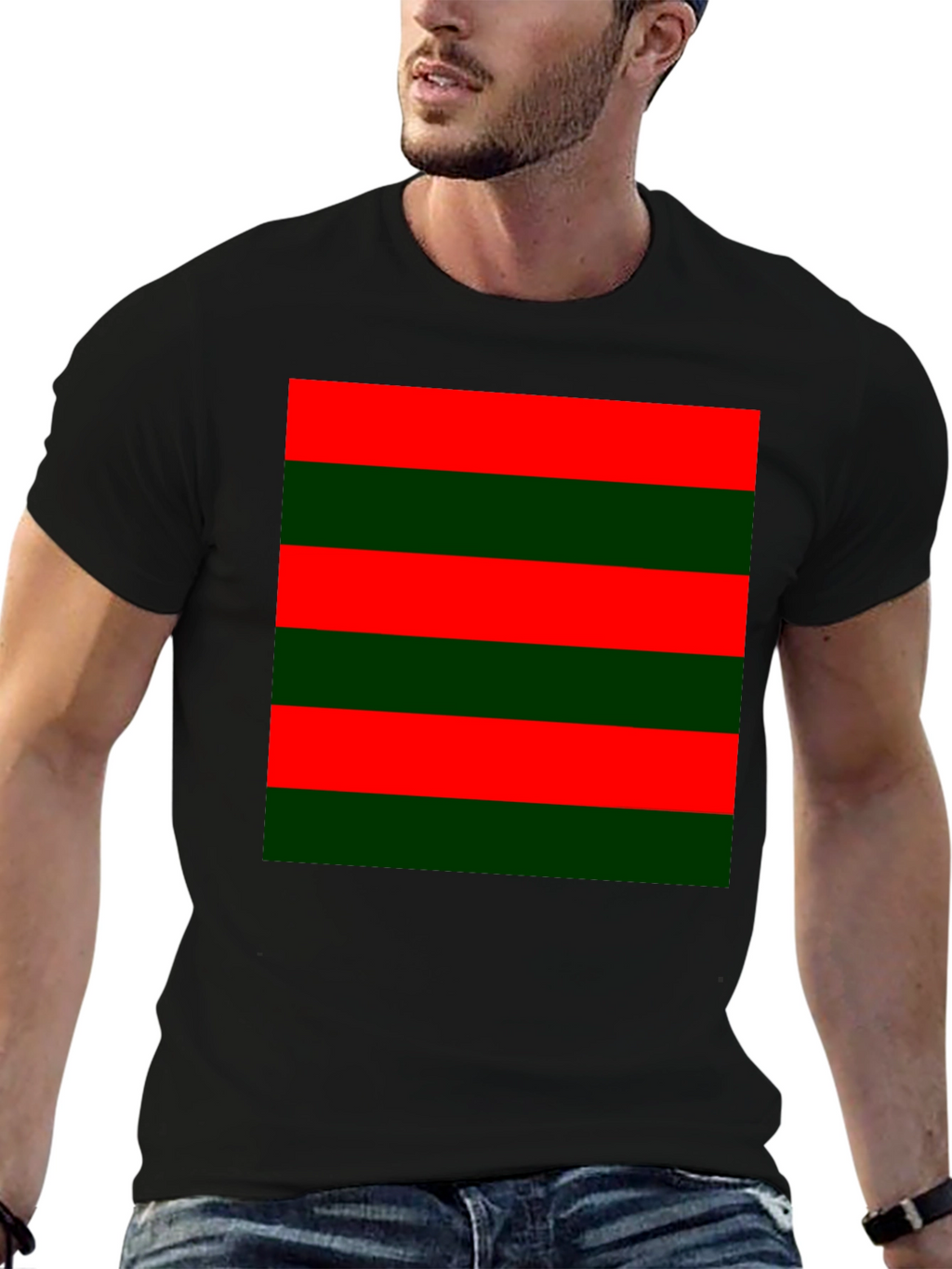Striped Color Block Tee