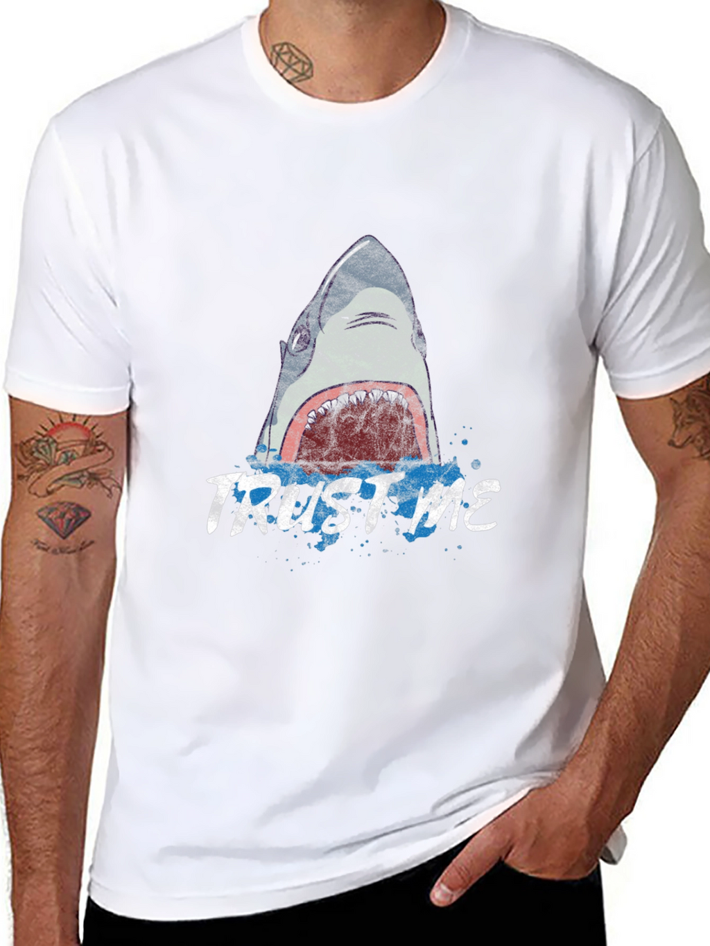 Trust Me Shark Graphic Tee