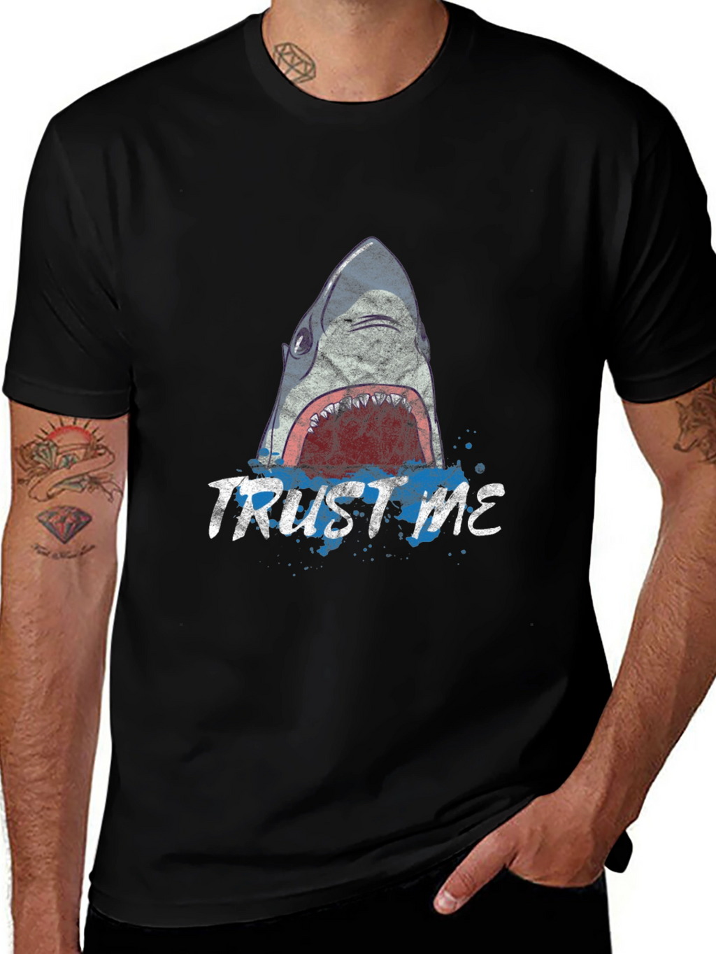 Trust Me Shark Graphic Tee