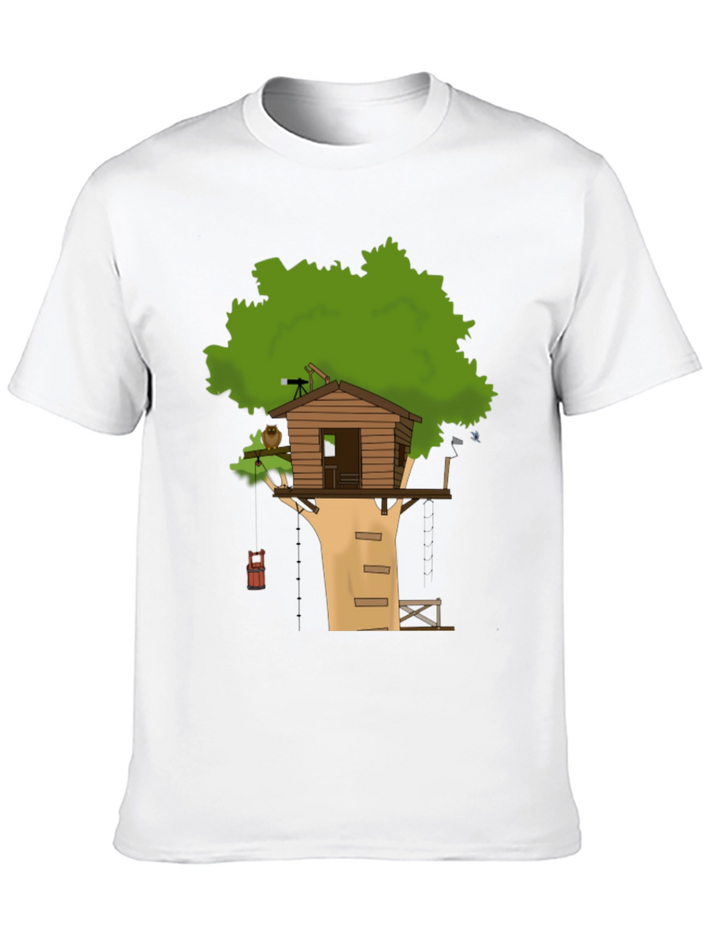 Treehouse Graphic Black T-Shirt