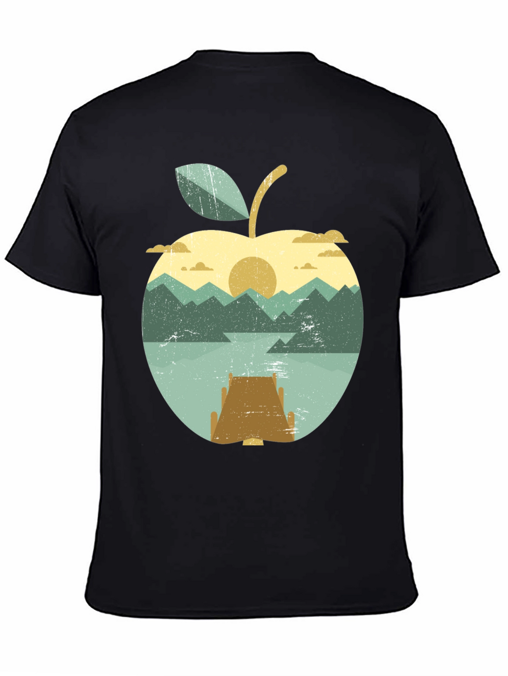 Apple Sunset T-Shirt - Nature Inspired Graphic Tee