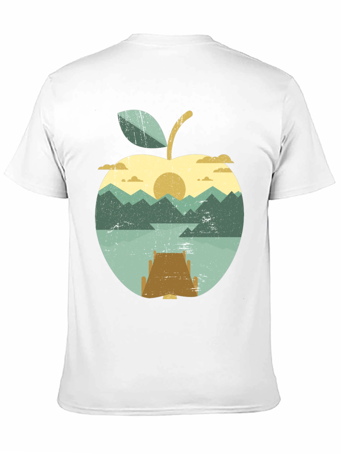 Apple Sunset T-Shirt - Nature Inspired Graphic Tee