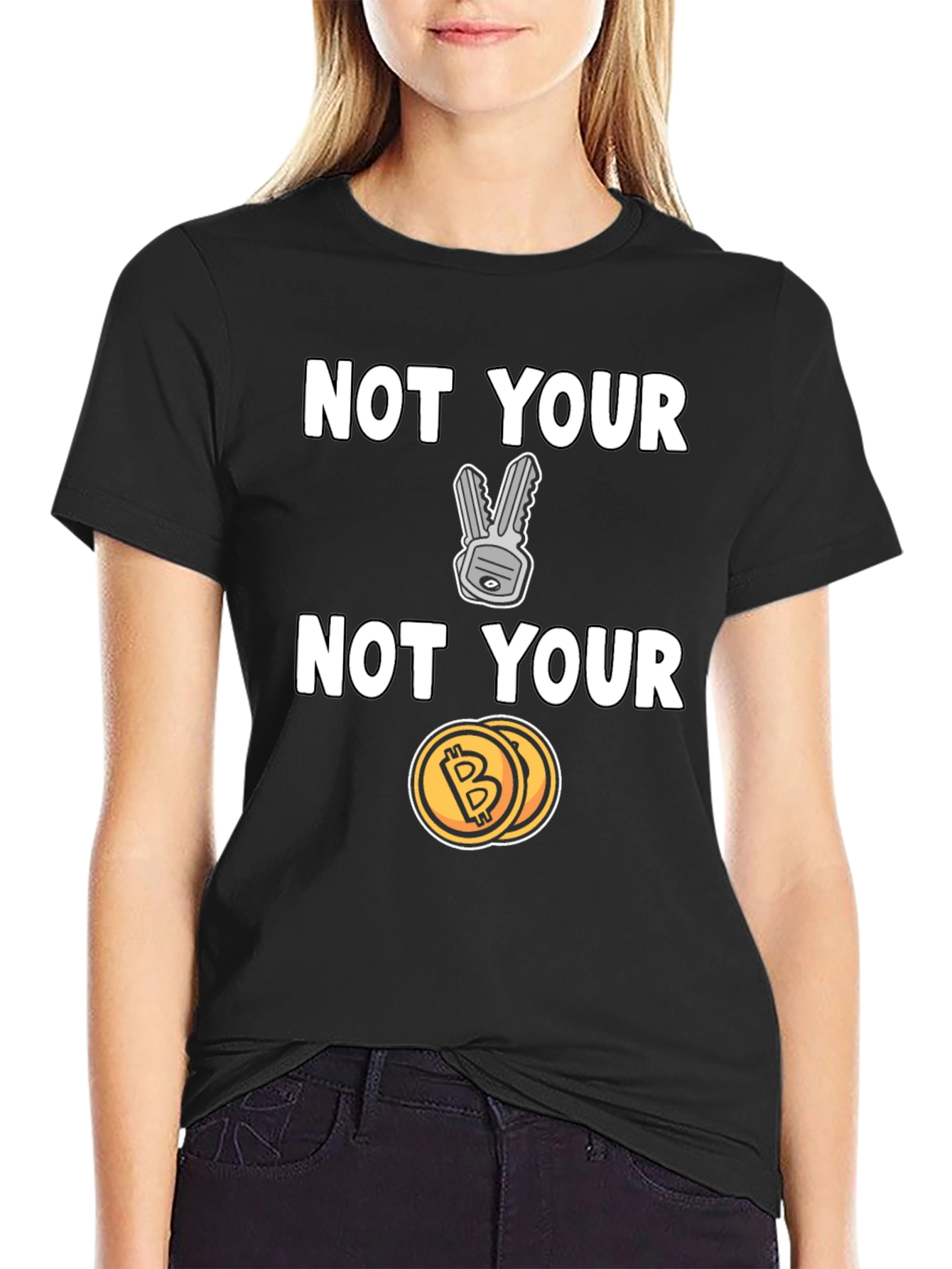Not Your Keys Not Your Coins T-Shirt - Crypto Tee