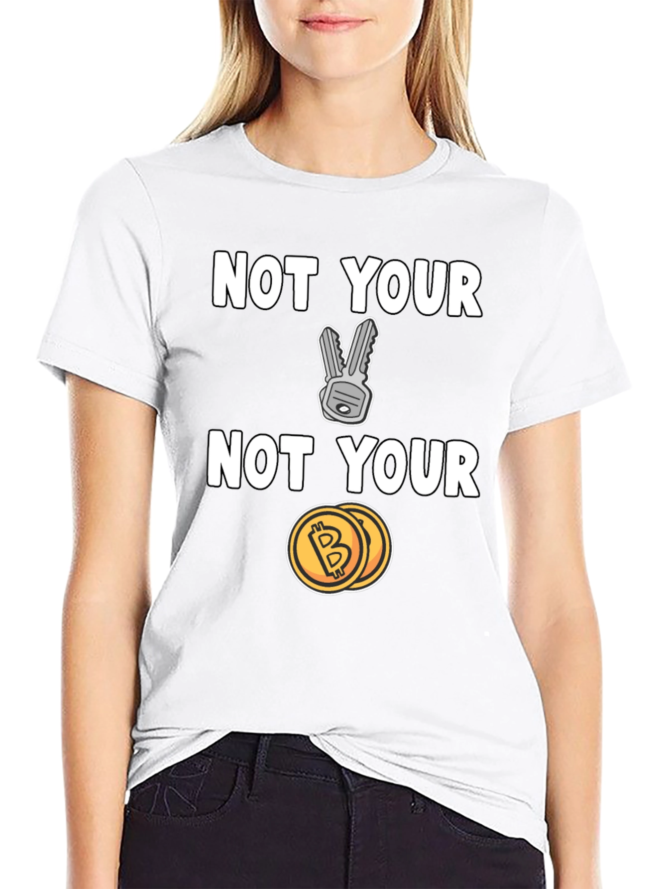 Not Your Keys Not Your Coins T-Shirt - Crypto Tee