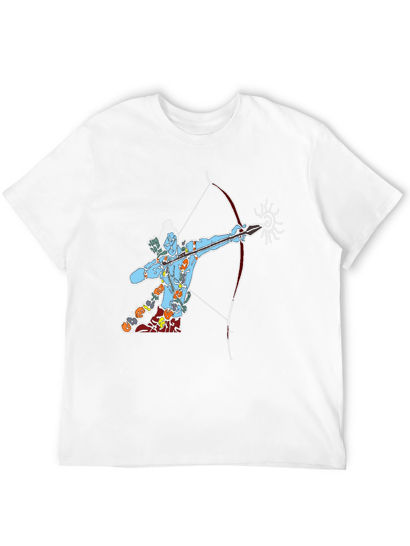 Lord Rama Graphic Tee - Black Cotton T-Shirt