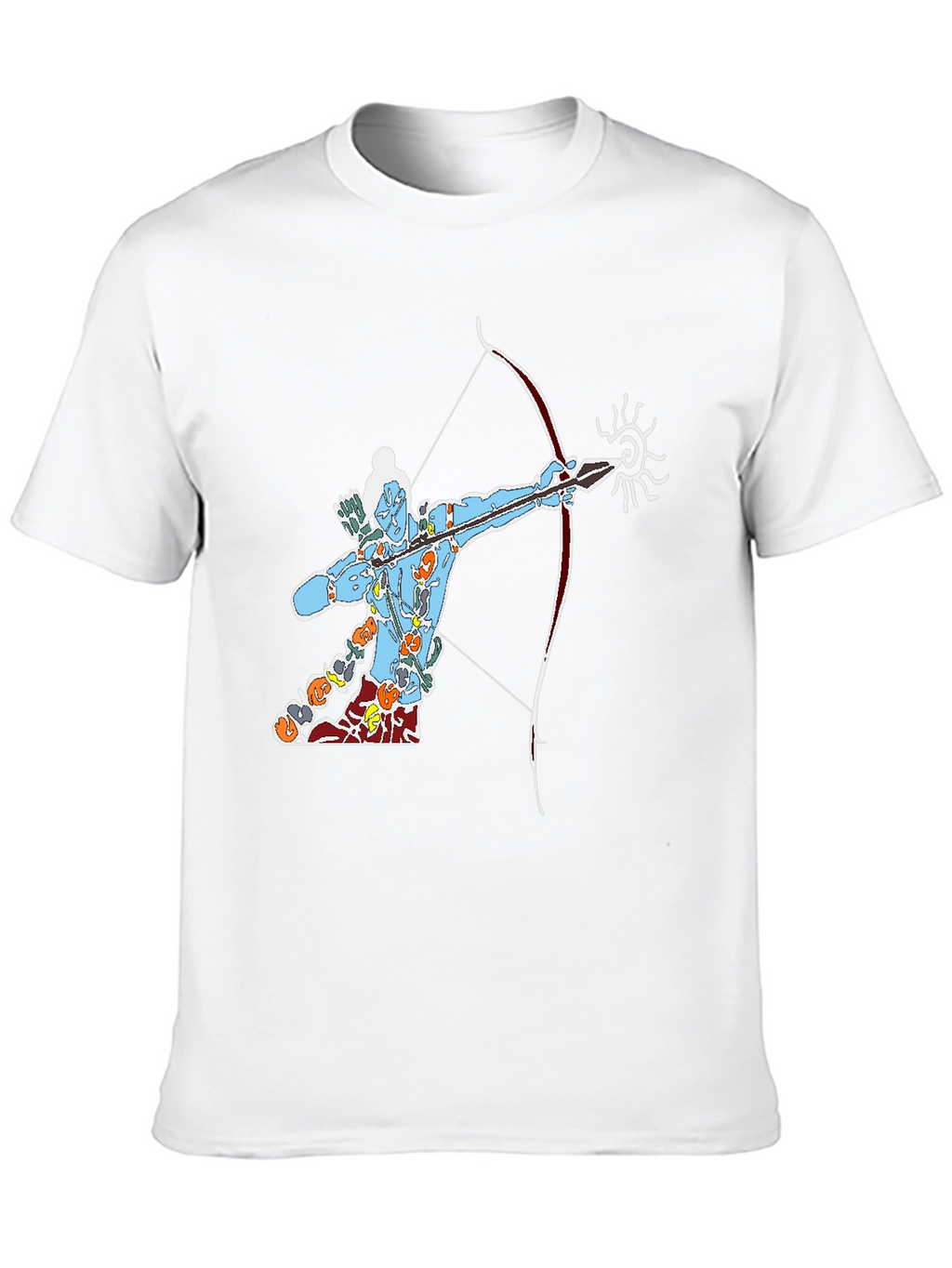 Lord Rama Graphic Tee - Black Cotton T-Shirt