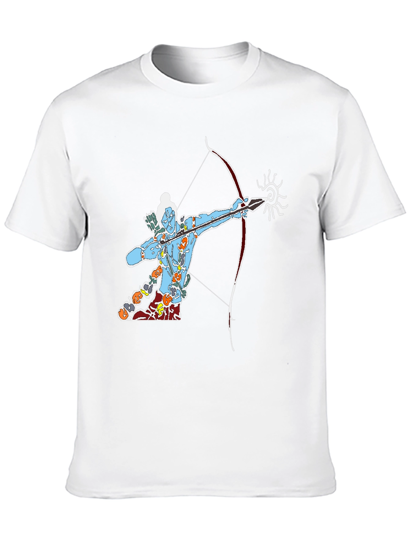 Lord Rama Graphic Tee - Black Cotton T-Shirt
