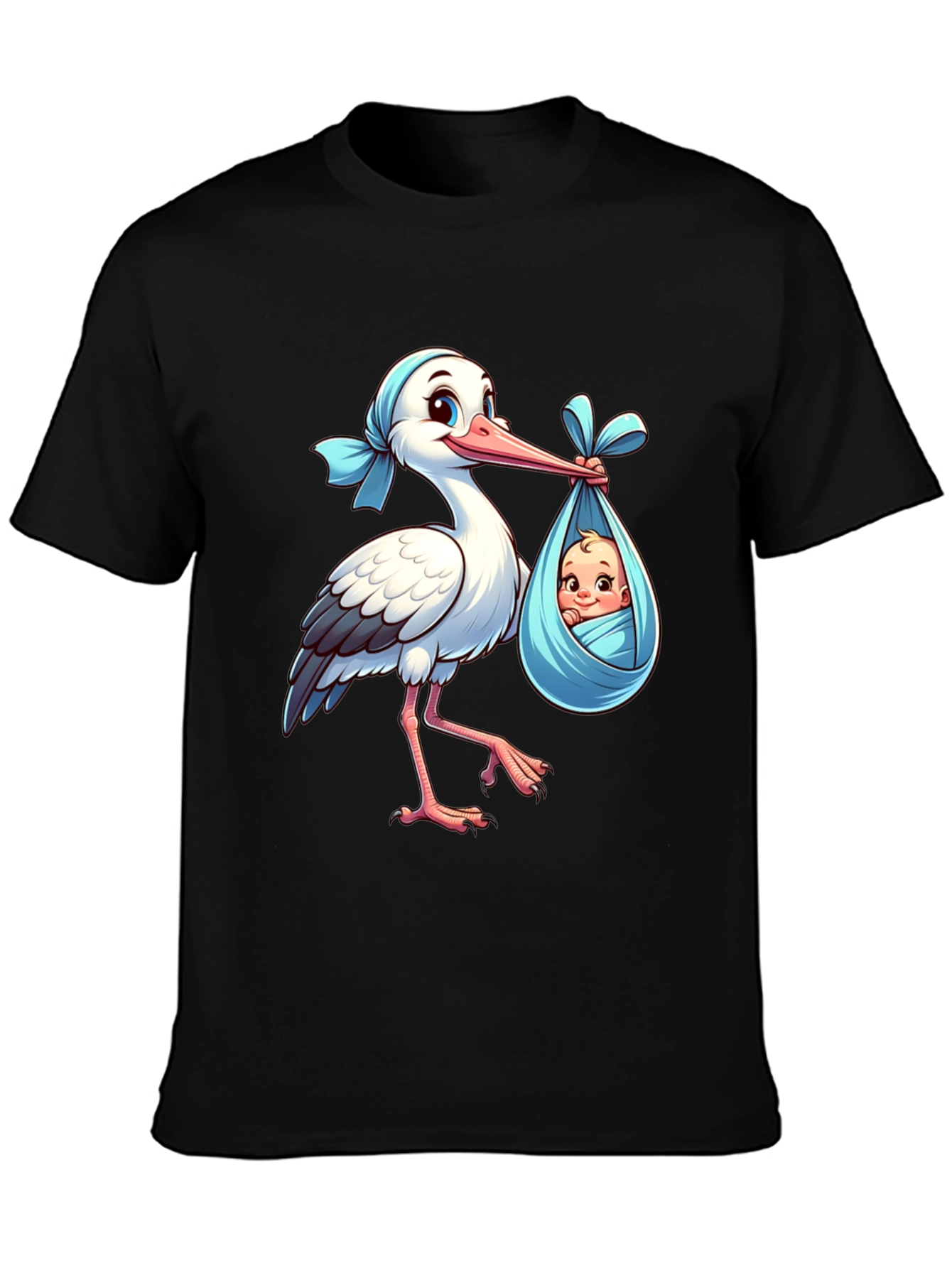 Stork Baby Delivery Graphic Tee