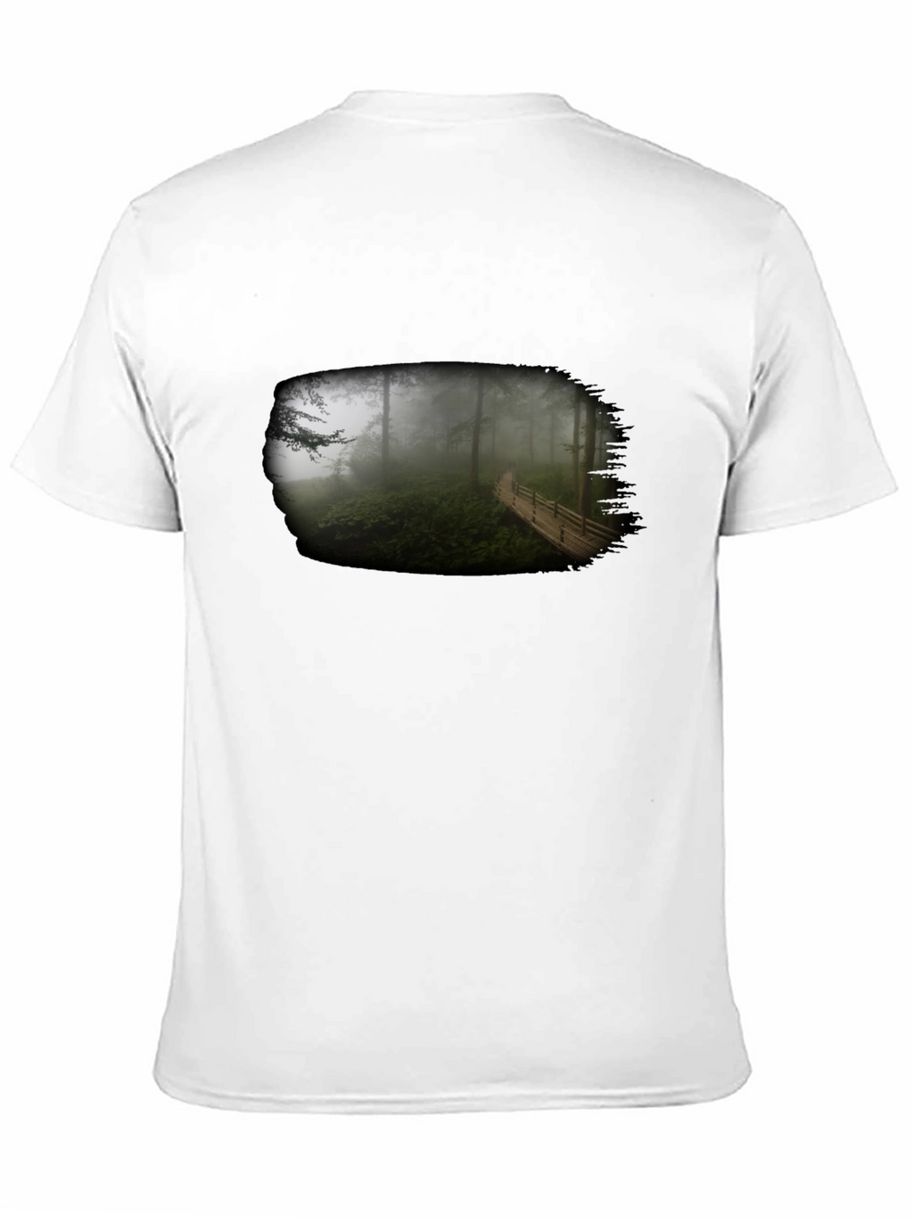 Foggy Forest T-Shirt - Nature Scene Tee