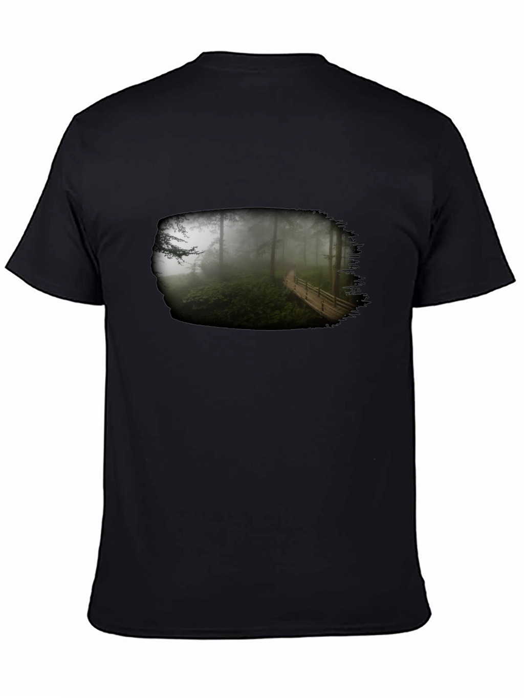 Foggy Forest T-Shirt - Nature Scene Tee