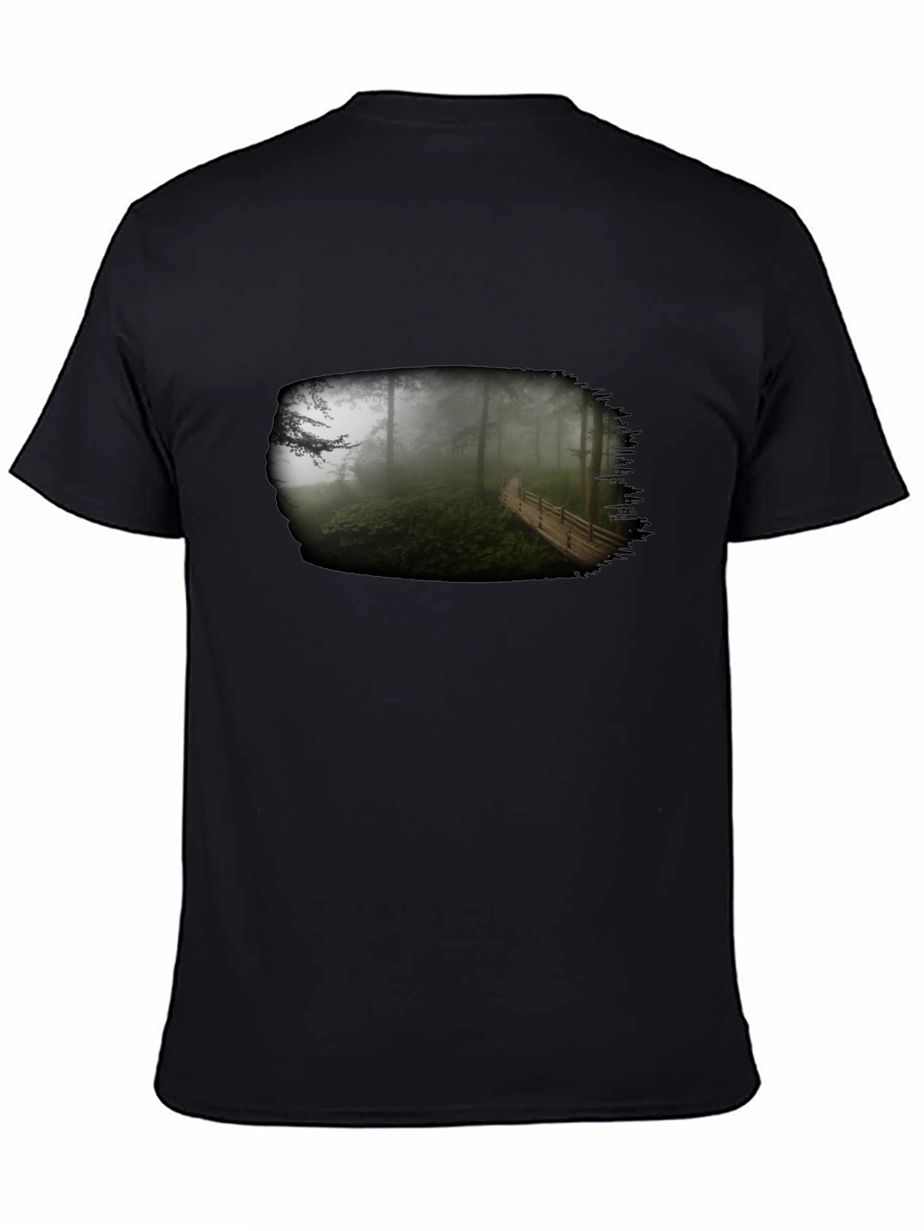 Foggy Forest T-Shirt - Nature Scene Tee