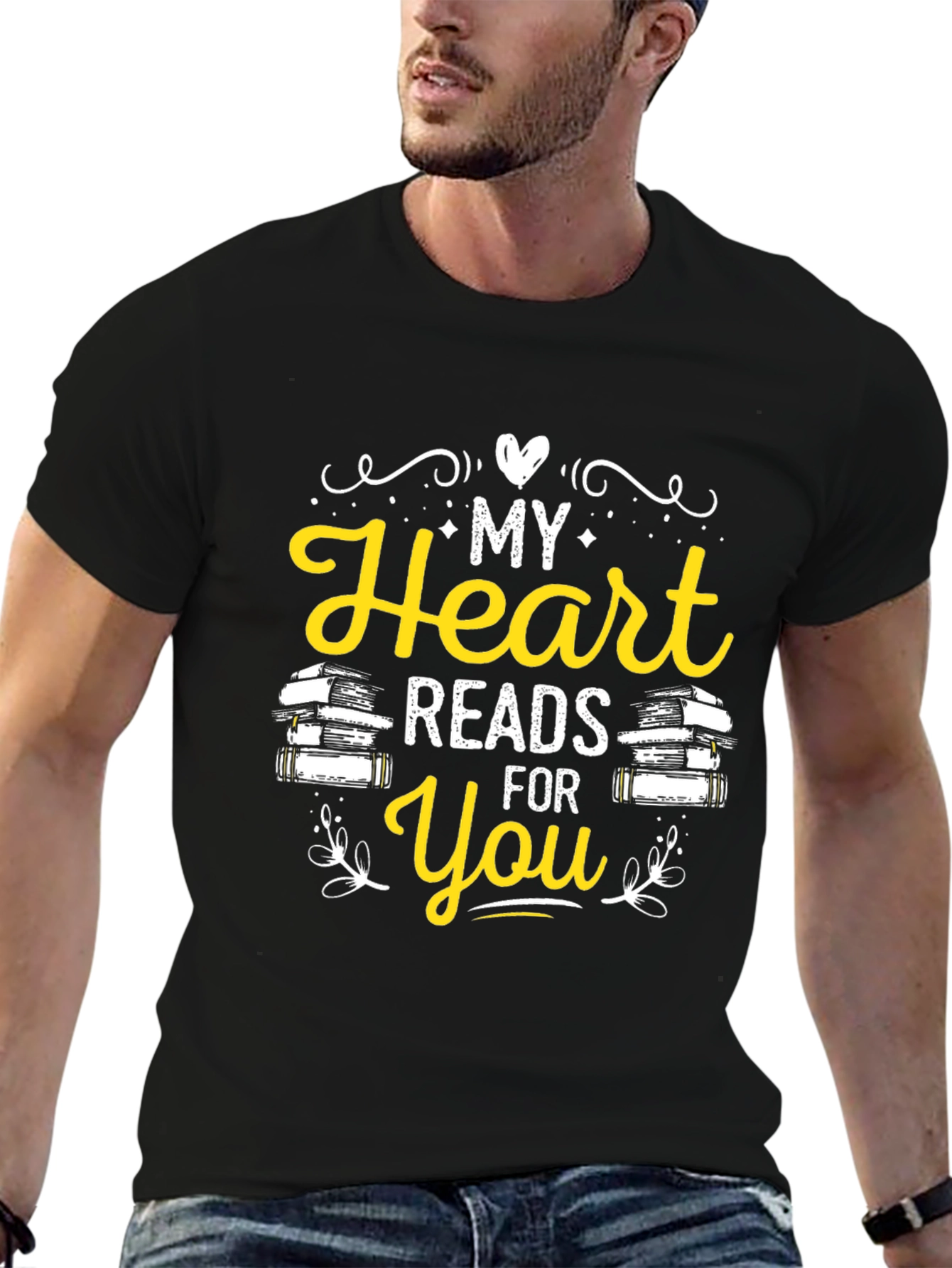 My Heart Reads For You Novelty T-Shirt