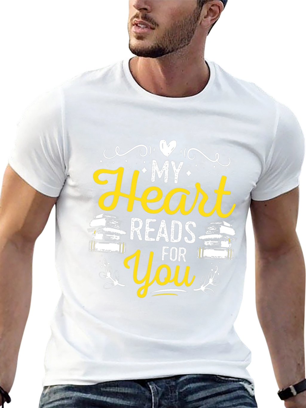 My Heart Reads For You Novelty T-Shirt