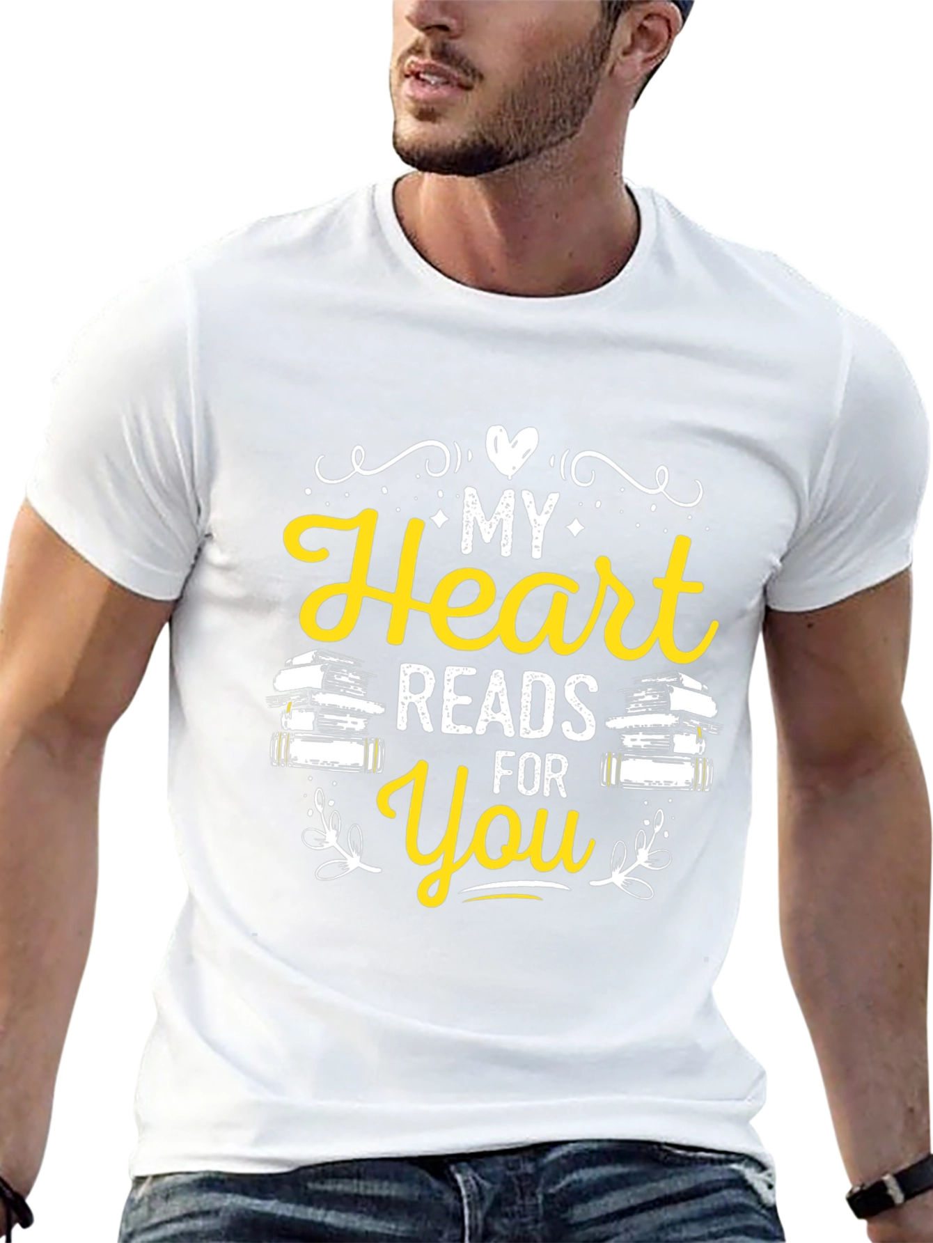 My Heart Reads For You Novelty T-Shirt