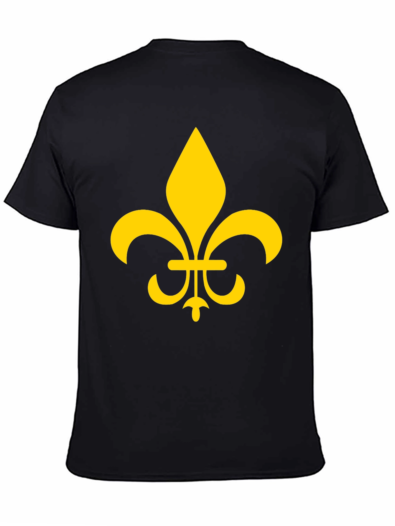 Fleur-de-Lis Graphic Tee - Stylish Black T-Shirt