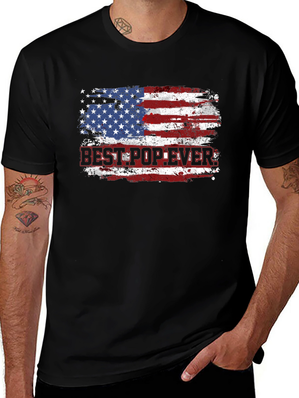 Best Pop Ever USA Flag T-Shirt
