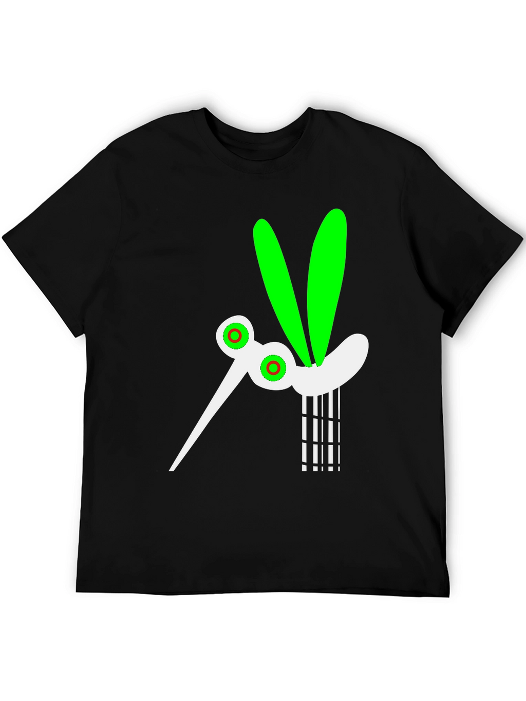 Funky Mosquito Graphic Tee - Black