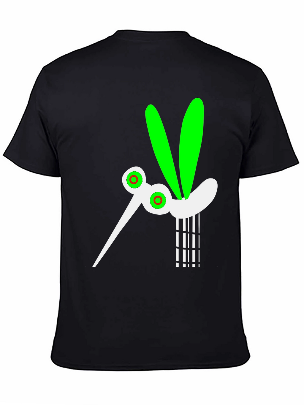 Funky Mosquito Graphic Tee - Black