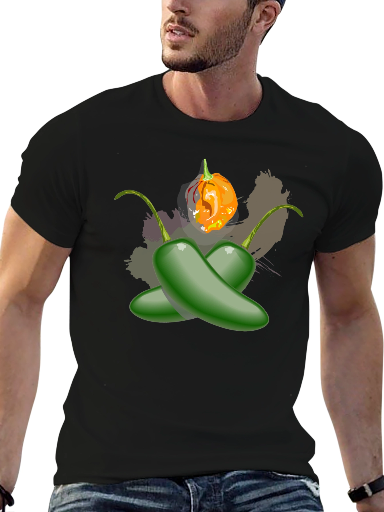 Spicy Jalapeno and Habanero Graphic T-Shirt