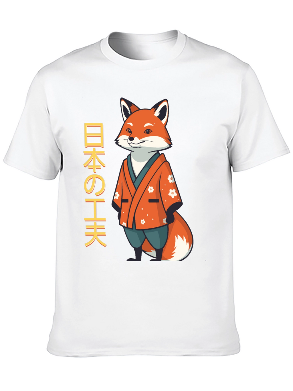 Japanese Fox T-Shirt - Unique Design