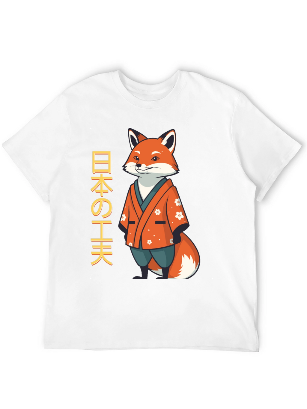 Japanese Fox T-Shirt - Unique Design